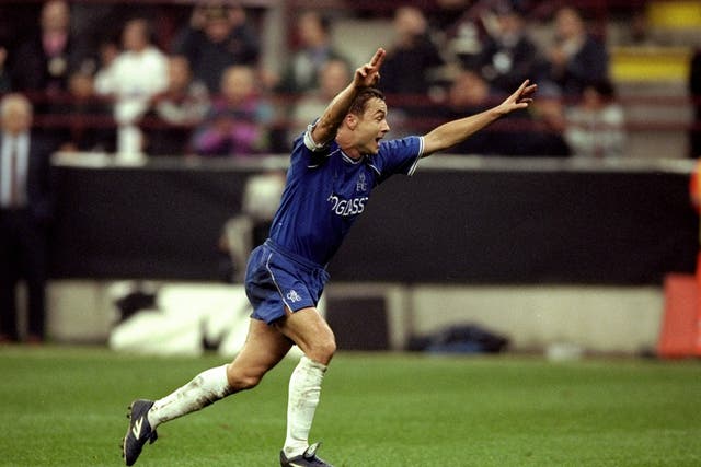 Di Matteo set up Dennis Wise to equalise against AC Milan at the San Siro in 1999