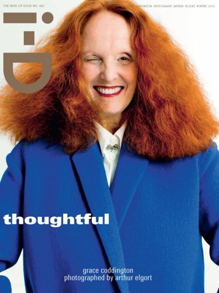 Grace Coddington on i-D's cover