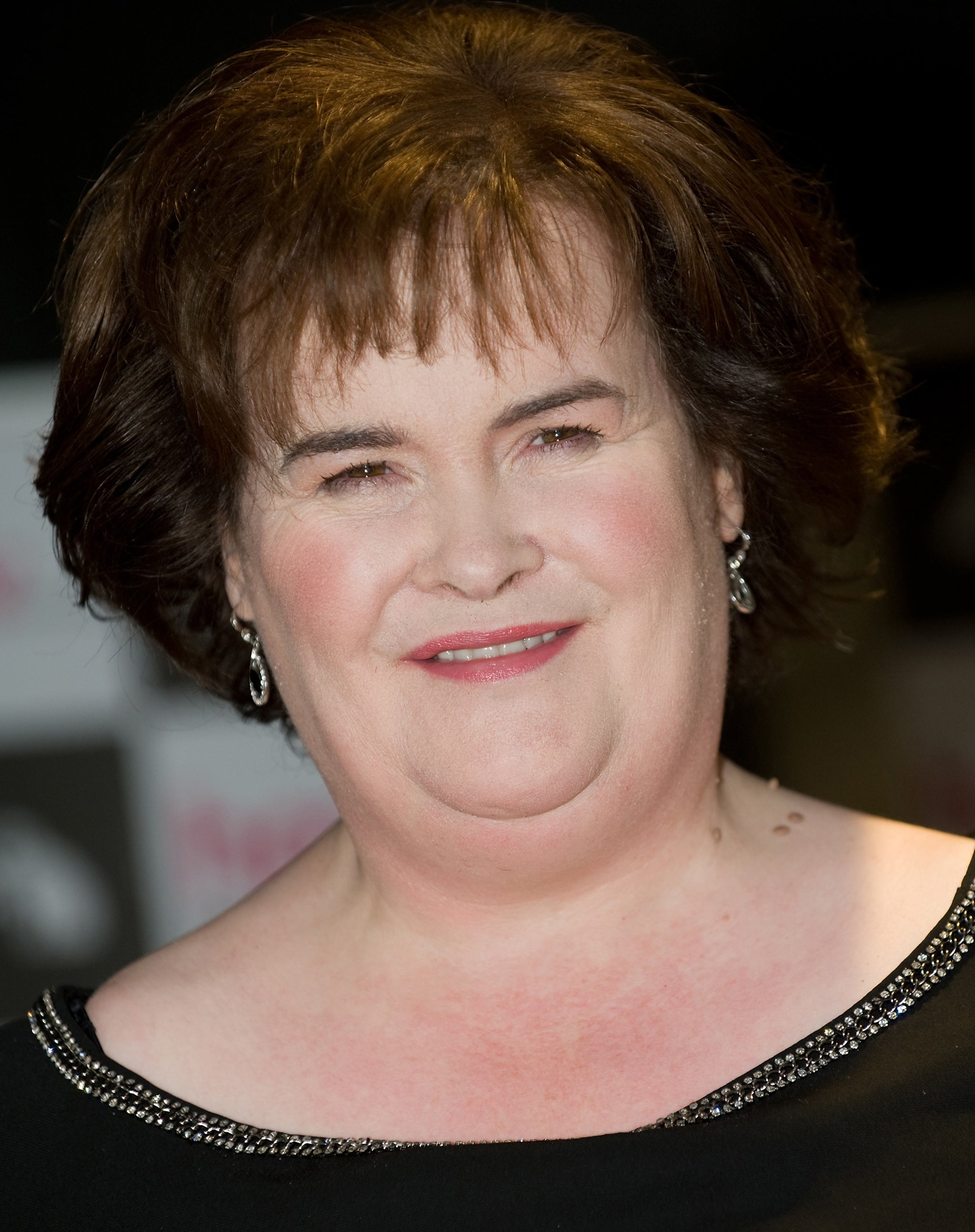 Susan Boyle in Glasgow yesterday