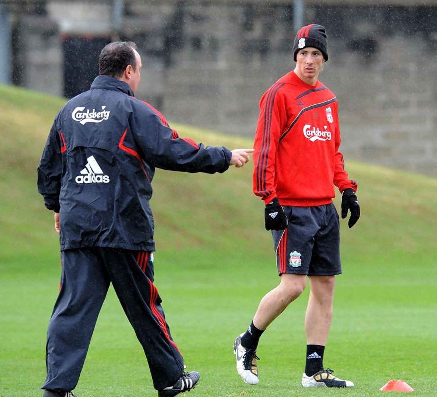Benitez brought Torres to Liverpool from Atletico Madrid in the summer of 2007