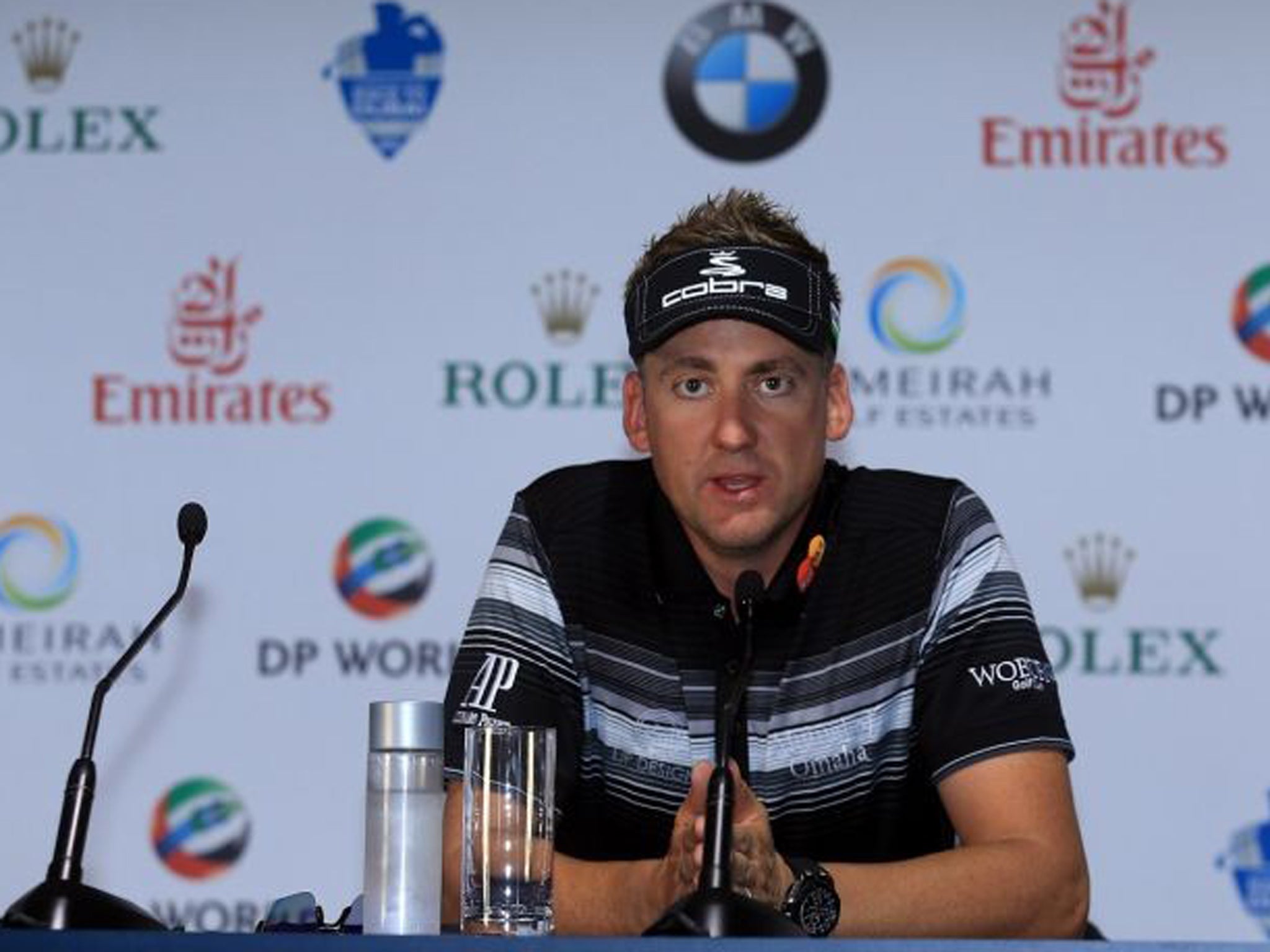 Ian Poulter was full of beans in Dubai