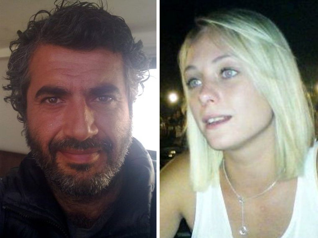Images taken from Ramazan Culum's website of himself and the blonde Brit reported to be Courtney Murray