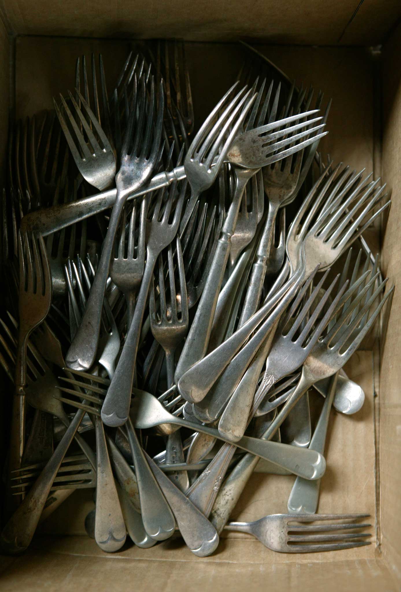 Tools of the trade: Old silver-plated forks