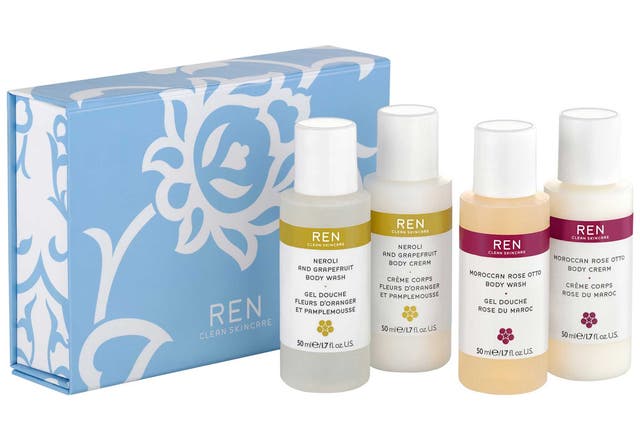 <p>REN Mini Set</p>

<p>Bestselling body products in carry-on quantities</p>

<p>£15, <a target="_blank" href="http://johnlewis.com">johnlewis.com</a></p>