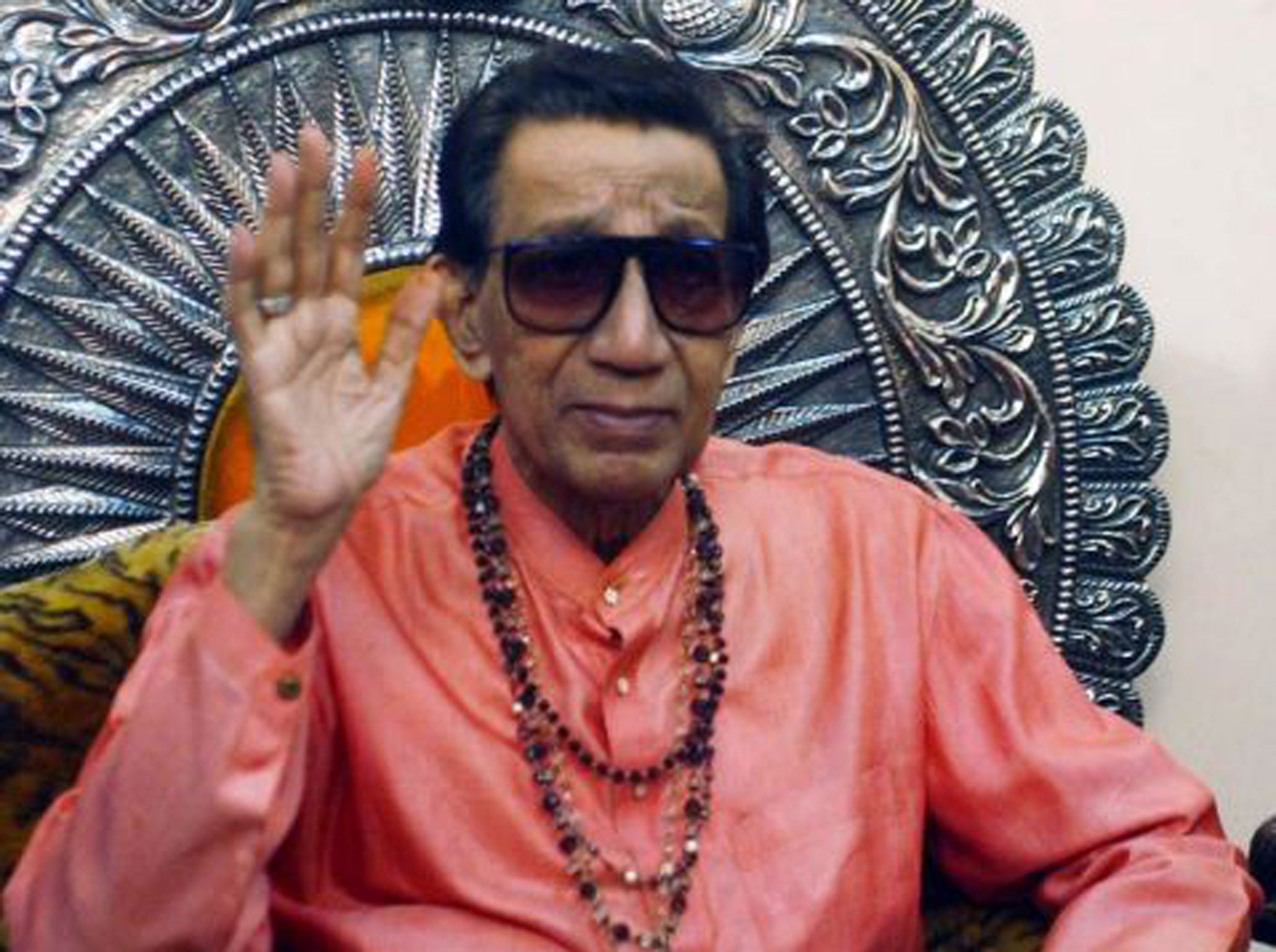 The Boss of Bombay: Thackeray on his throne in 2002