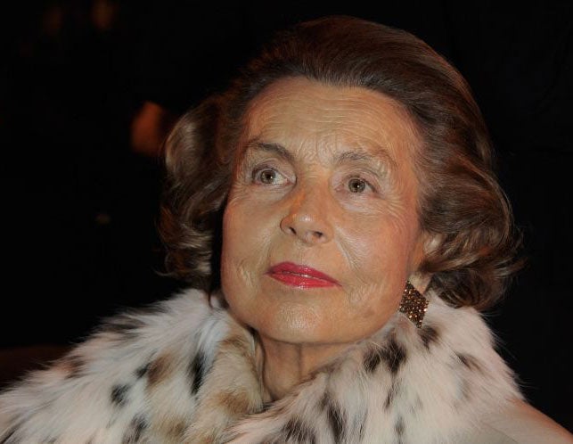 France’s richest woman, Liliane Bettencourt, gave money to Mr Sarkozy