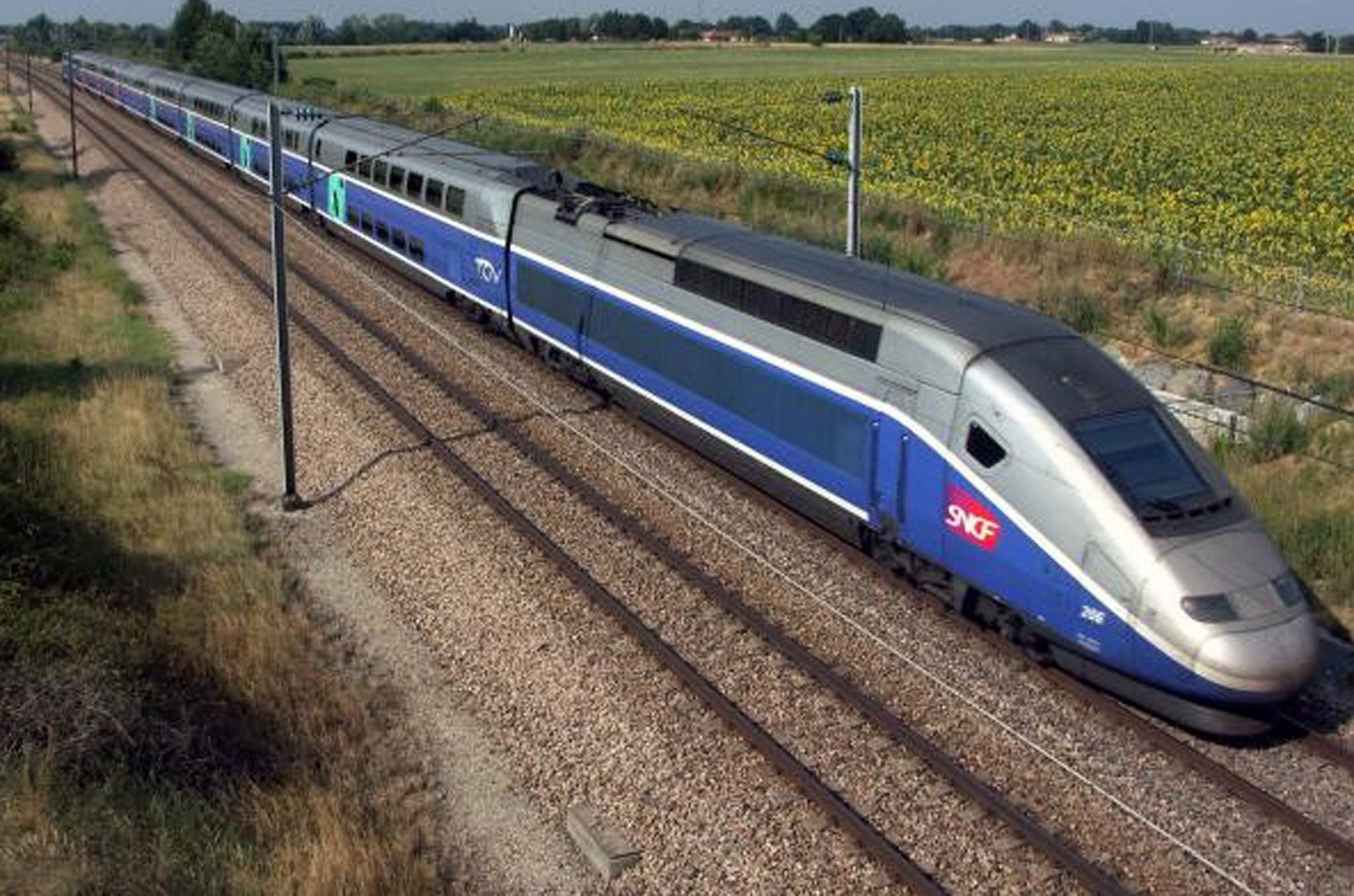 The incident occurred on an SNCF train