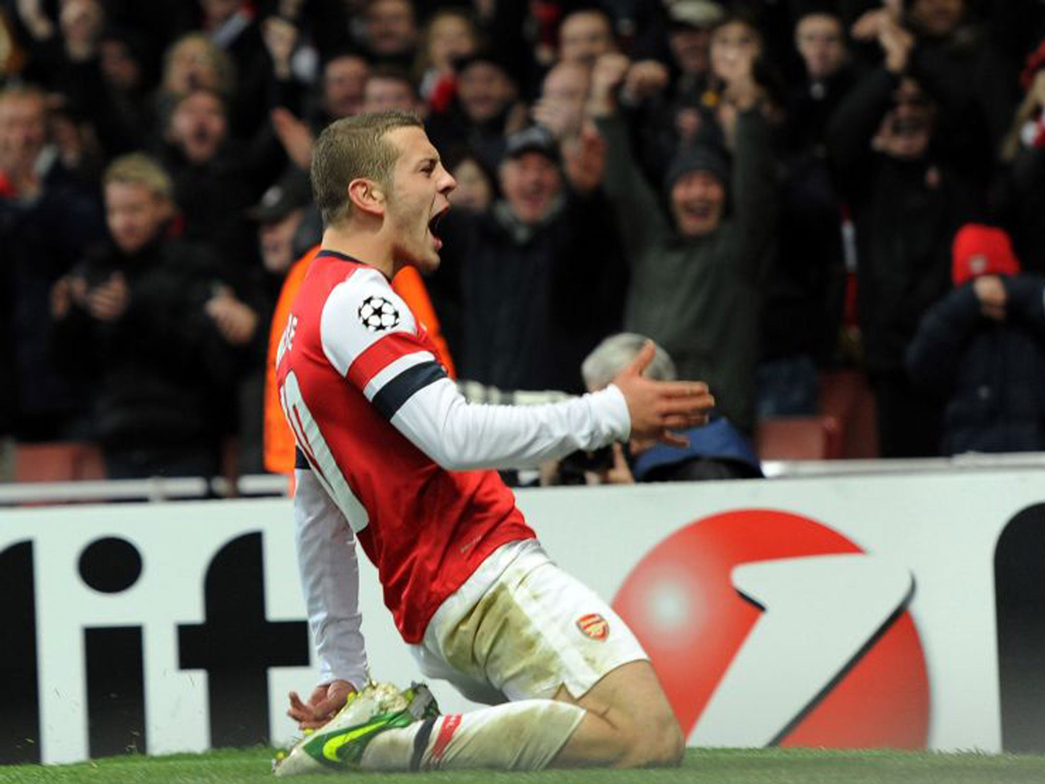 Jack Wilshere helped Arsenal through to the last 16