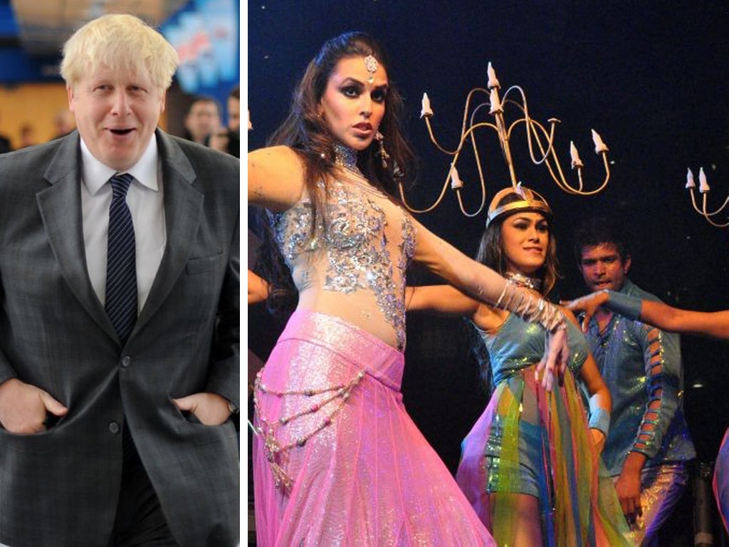 Mr Johnson insisted it was his duty to help London businesses by breaking down doors in India