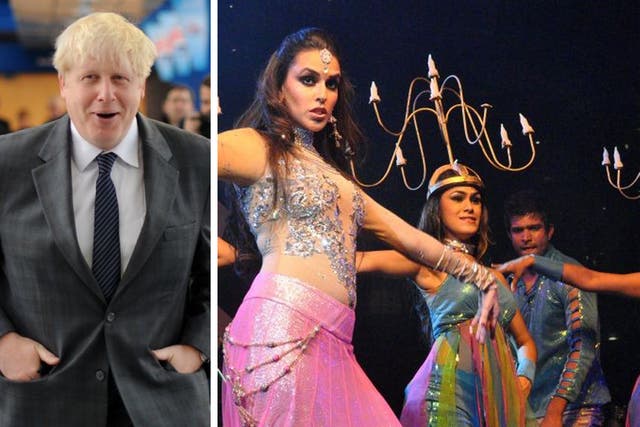 Mr Johnson insisted it was his duty to  help London businesses by breaking down doors in India