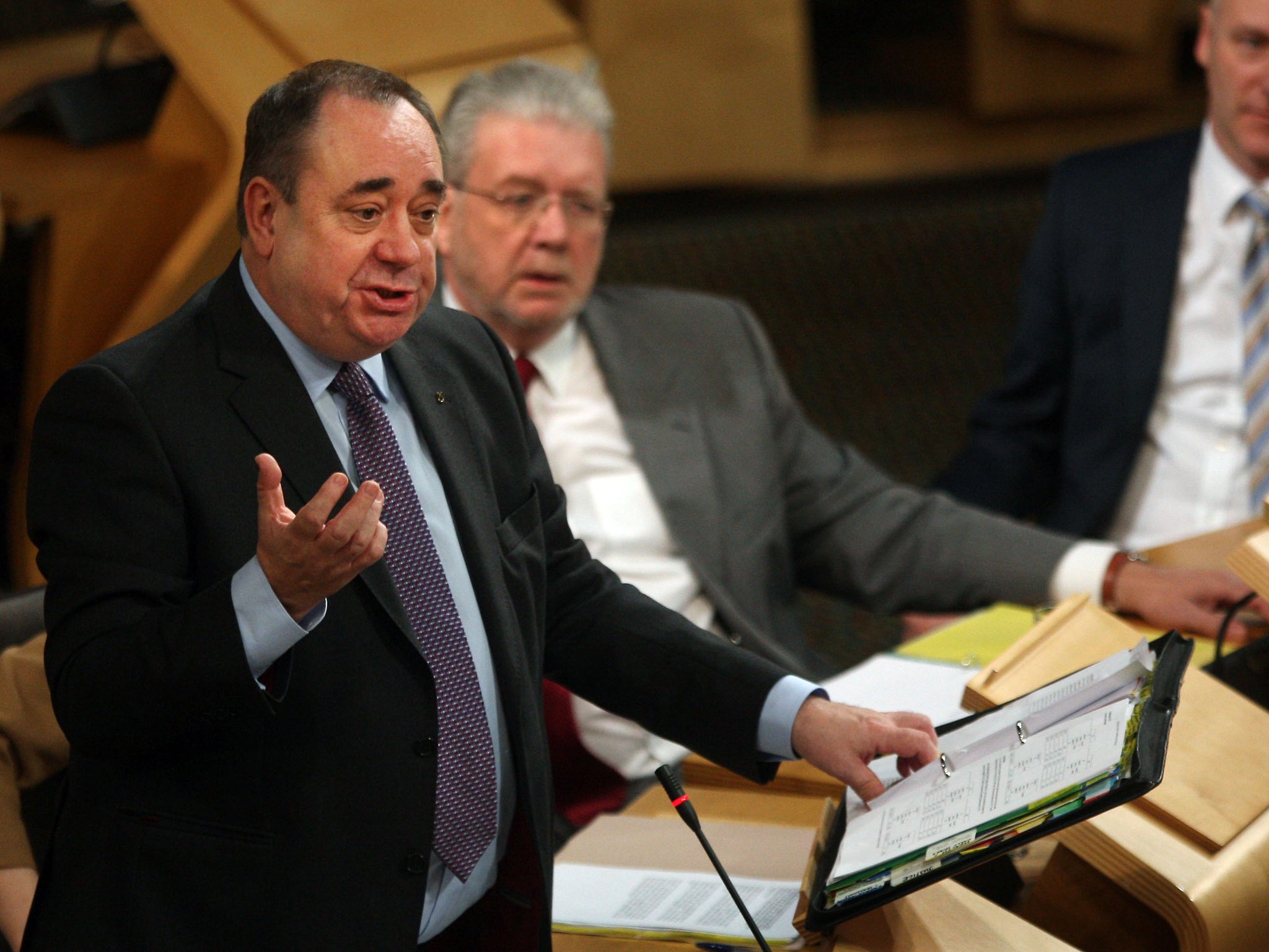 The Scottish First Minister Alex Salmond has been moderate