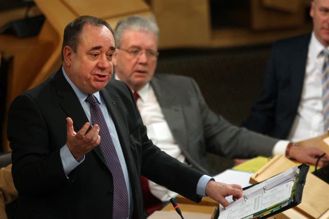 The Scottish First Minister Alex Salmond has been moderate