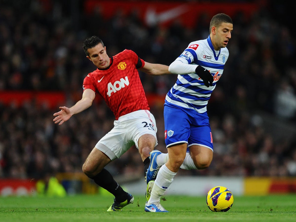 Oct. 1, 2012 - London, United Kingdom - QPR's Adel Taarabt wears a t-shirt  with ''I love Allah'' on it..Football - Barclays Premier League - QPR v  West Ham - Loftus Road 