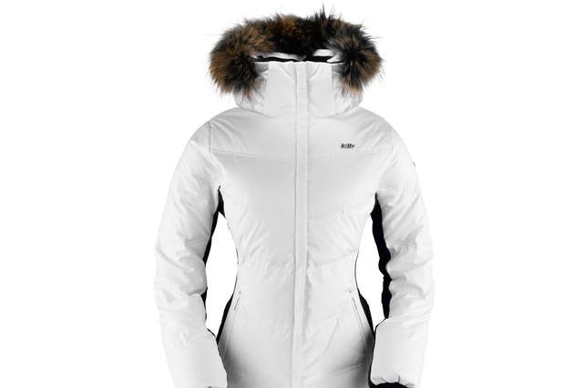 Killy Nymphe Down jacket: The fur trim might be faux but there’s nothing fake about its 650-fill duck down insulation. The exterior materials are waterproof and breathable, and have a little stretch for a slimline, tailored look. (£550; killy.com).