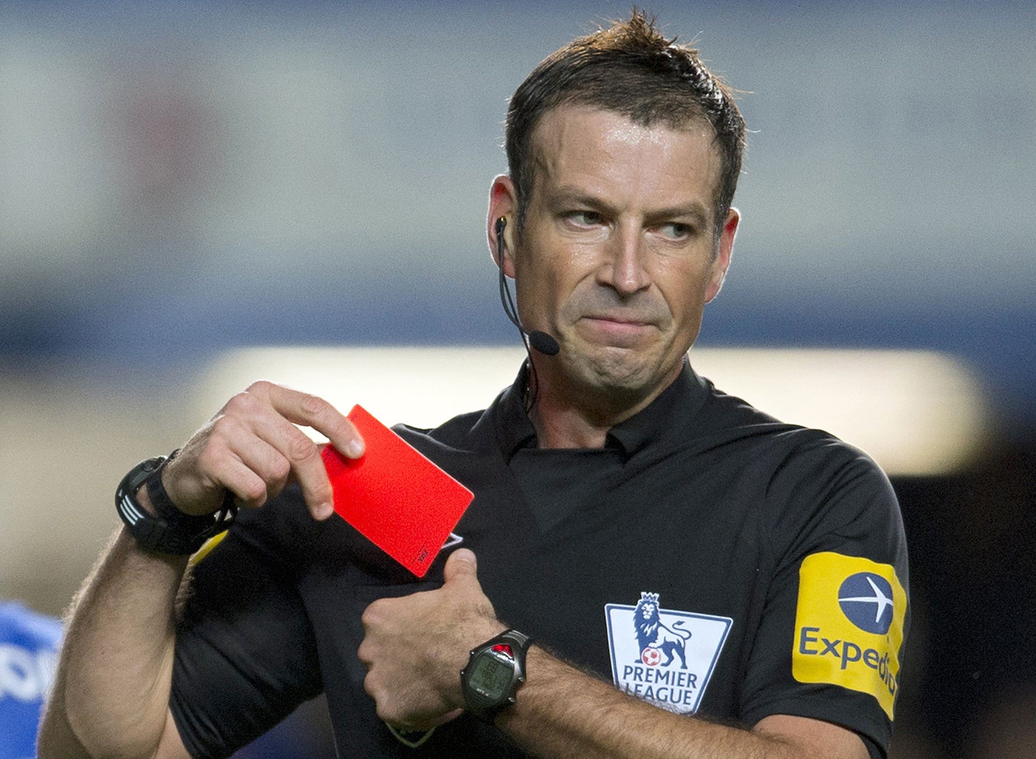 Mark Clattenburg, during the match which led to the devastating accusation of racism