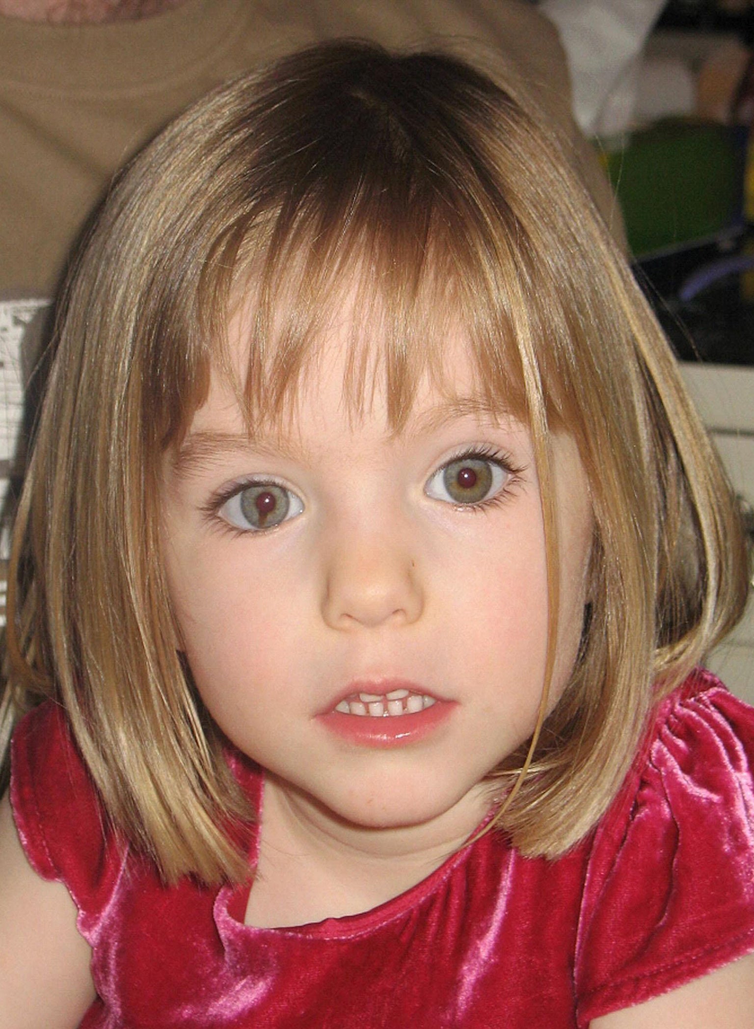 Madeleine McCann, who disappeared in the Praia de Lux resort in Portugal