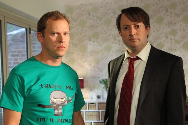 House mates: David Mitchell (right) and Robert Webb, stars of Channel 4’s Peep Show