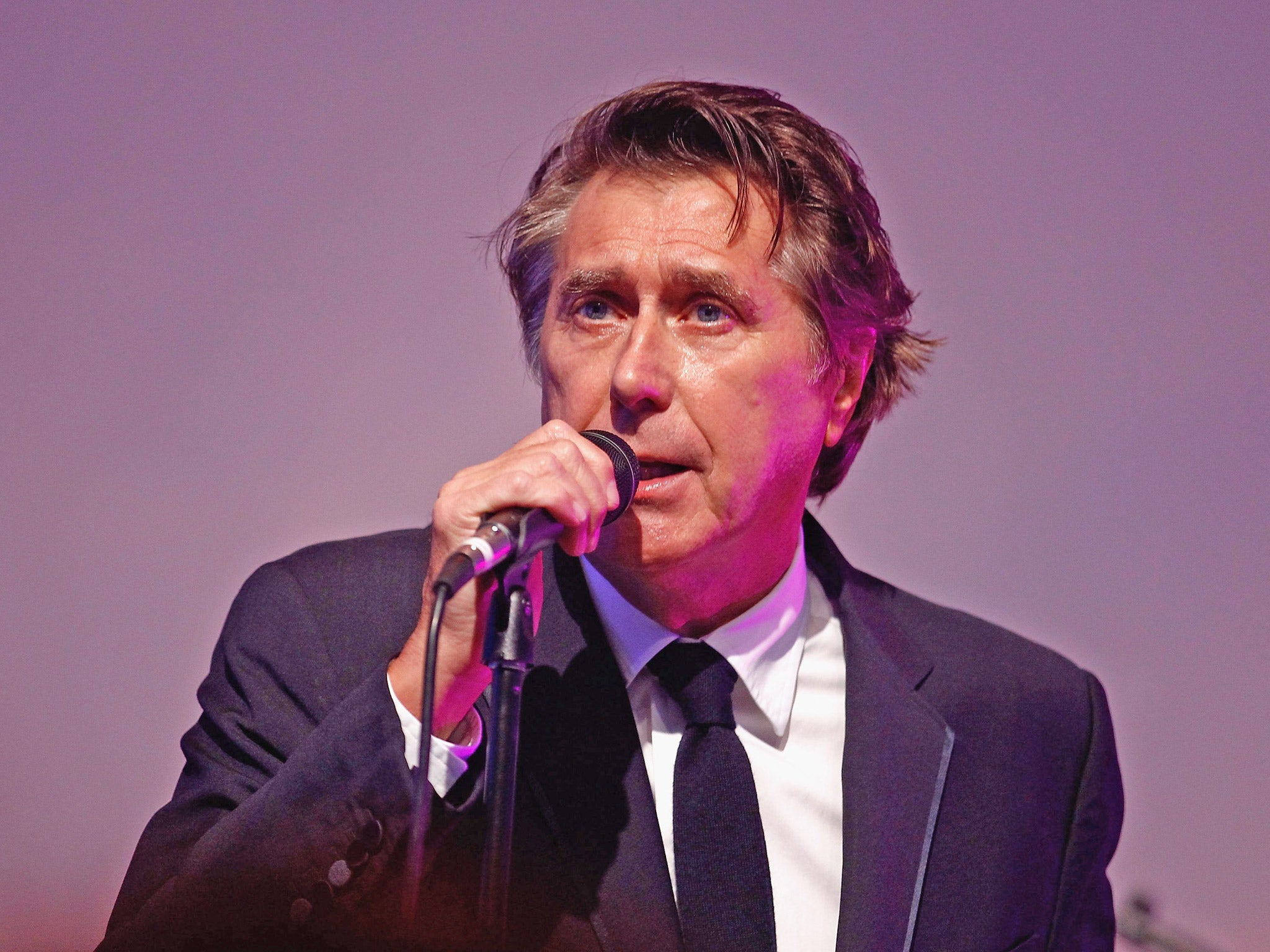 Singer Bryan Ferry performs on stage