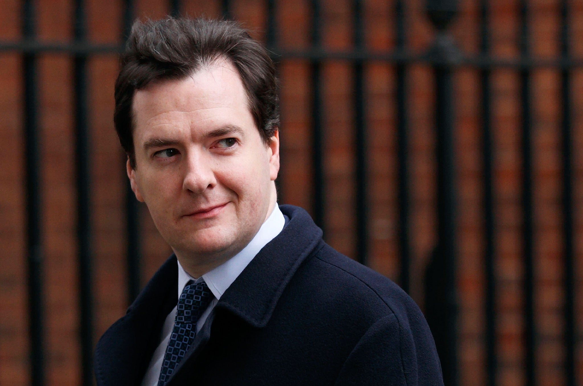 British Finance Minister George Osborne leaves 11 Downing Street in London, on February 14, 2012.