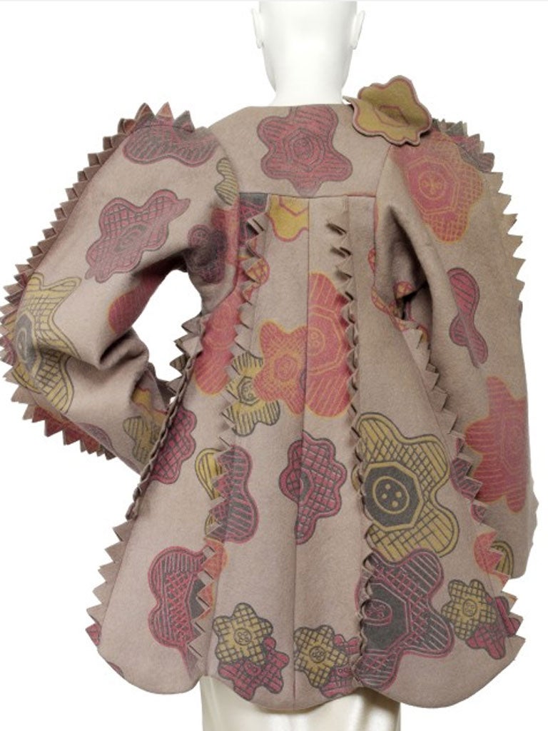 Button Flower Coat, 1971, Zandra Rhodes