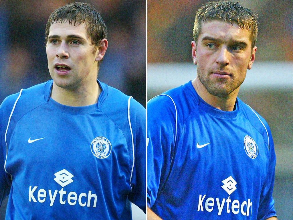Grant Holt and Rickie Lambert during their time at Rochdale