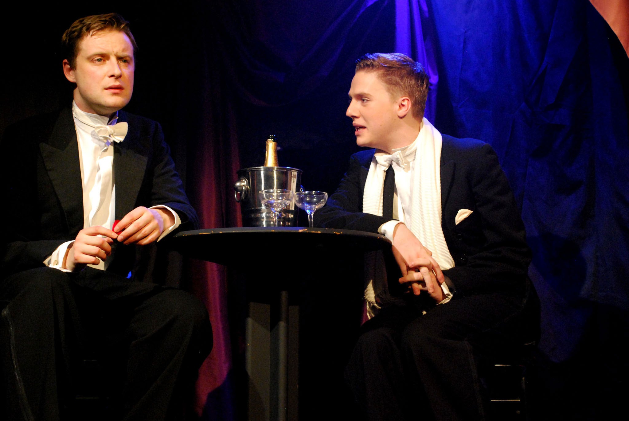 tephen Ashfield as Casey O’Brien, Ben Kavanagh as Clarence Cutler
at The Jermyn Street Theatre
