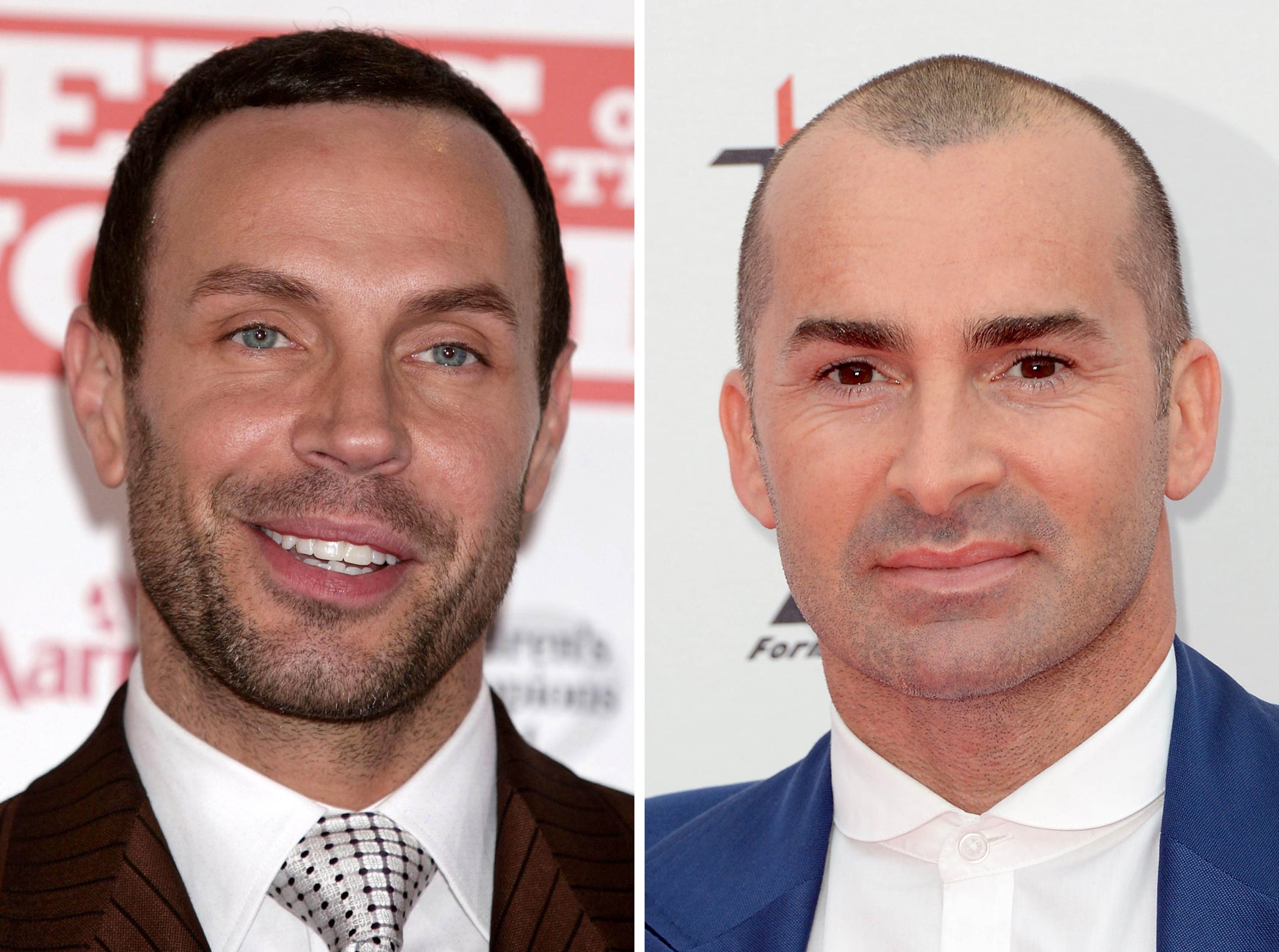 Jason Gardiner (left) and Louie Spence (right) as Gardiner is returning to Dancing On Ice after his replacement Spence was "kicked to the kerb".