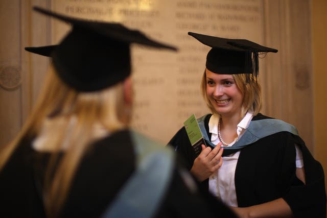 Students at the University of Birmingham take part in their degree congregations as they graduate on July 14, 2011 in Birmingham, England