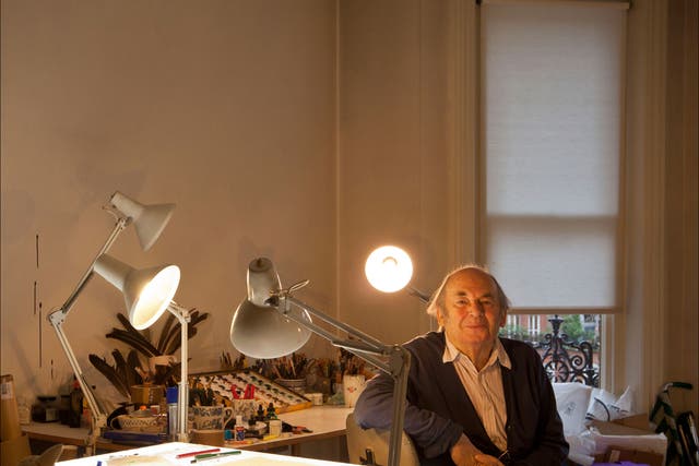 Art master: Quentin Blake in his studio in west London
