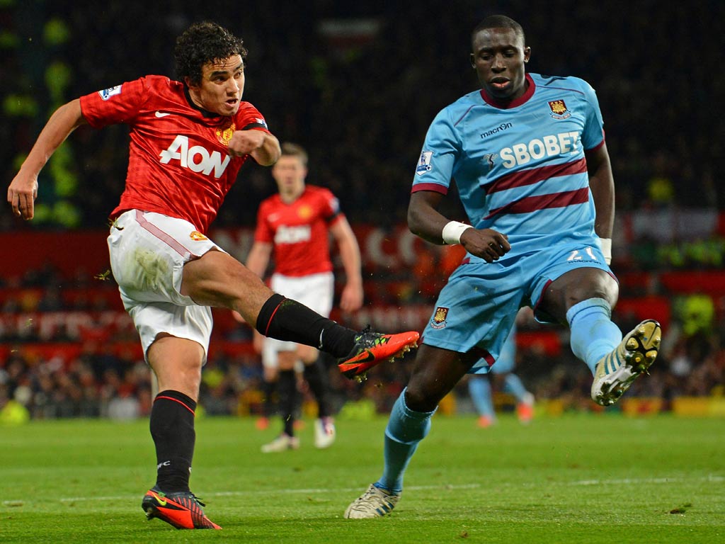 Rafael in action against West Ham