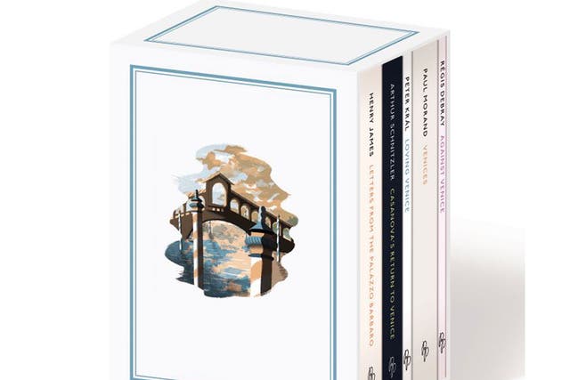 <p><strong>Venice in a box</strong></p>
<p>This limited-edition set bundles together six books about Venice, each with a specially illustrated jacket. Titles include Henry James's Letters from the Palazzo Barbaro and Arthur Schnitzler's 1930 novel Casanova's  Return to Venice  (?60; <a href="http://www.pushkinpress.com" target="_blank">pushkinpress.com</a>).</p>