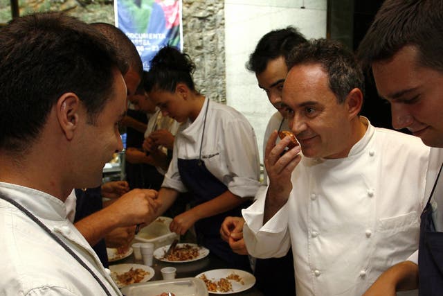 Ferran Adria in his restaurant el Bulli. Sotheby's has been tasked with selling the cellar of 8,807 bottles