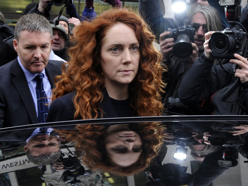 Rebekah Brooks was charged with bribery at Westminster magistrates' court yesterday
