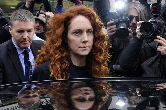 Rebekah Brooks was charged with bribery at Westminster magistrates' court yesterday 