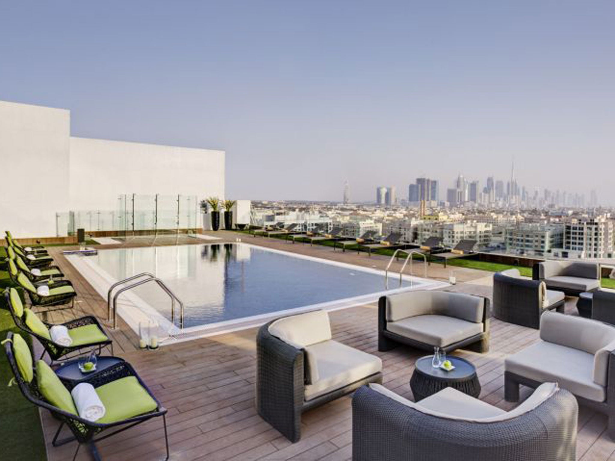 Pool with a view: the Melia Hotel