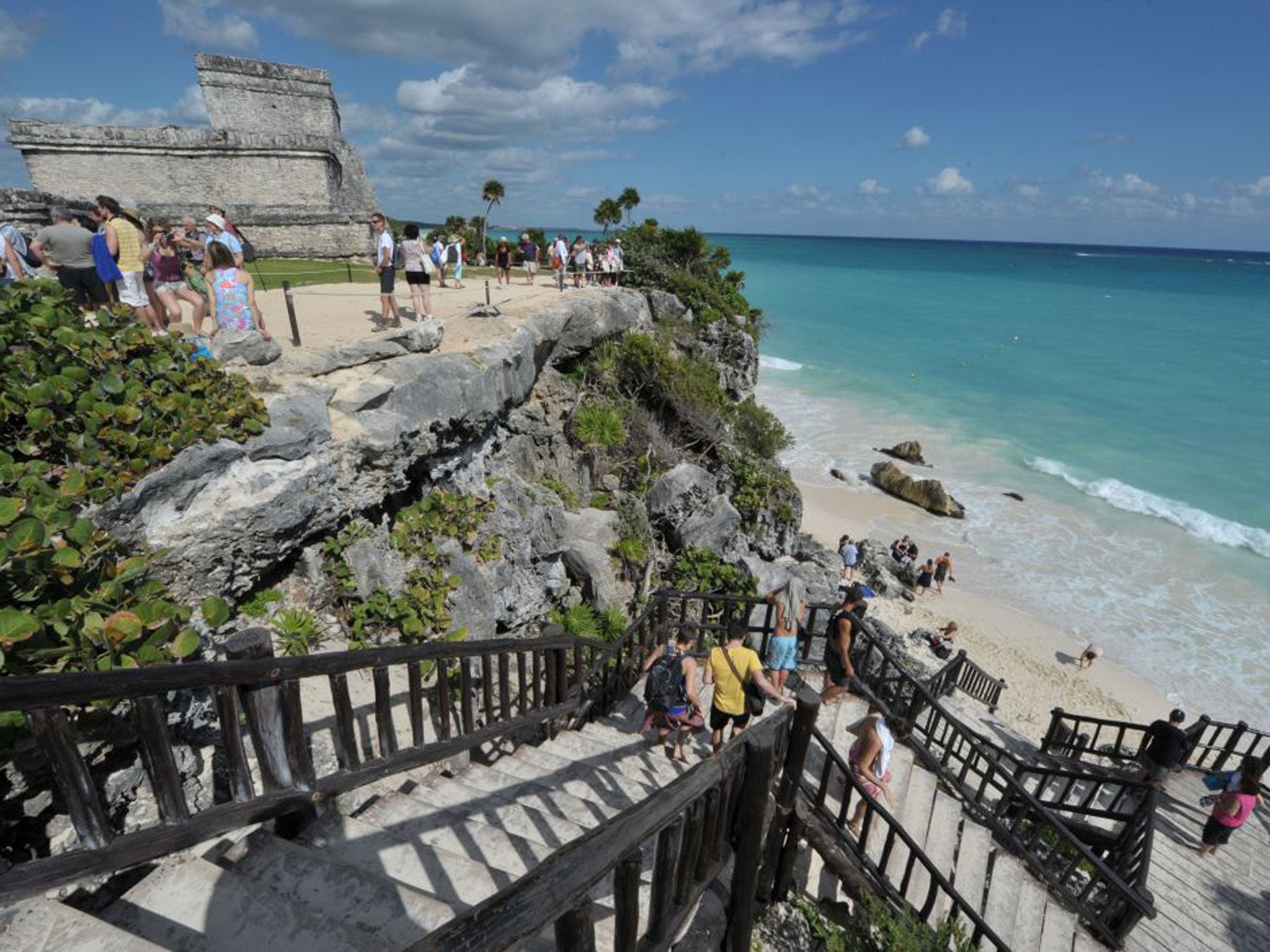<p>Tulum, Mexico is popular with tourists</p>