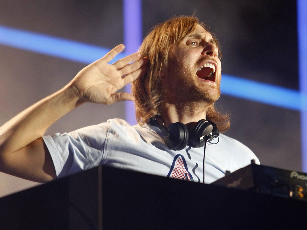 Participants were played Play hard by David Guetta (pictured) as well as Payphone by Maroon 5