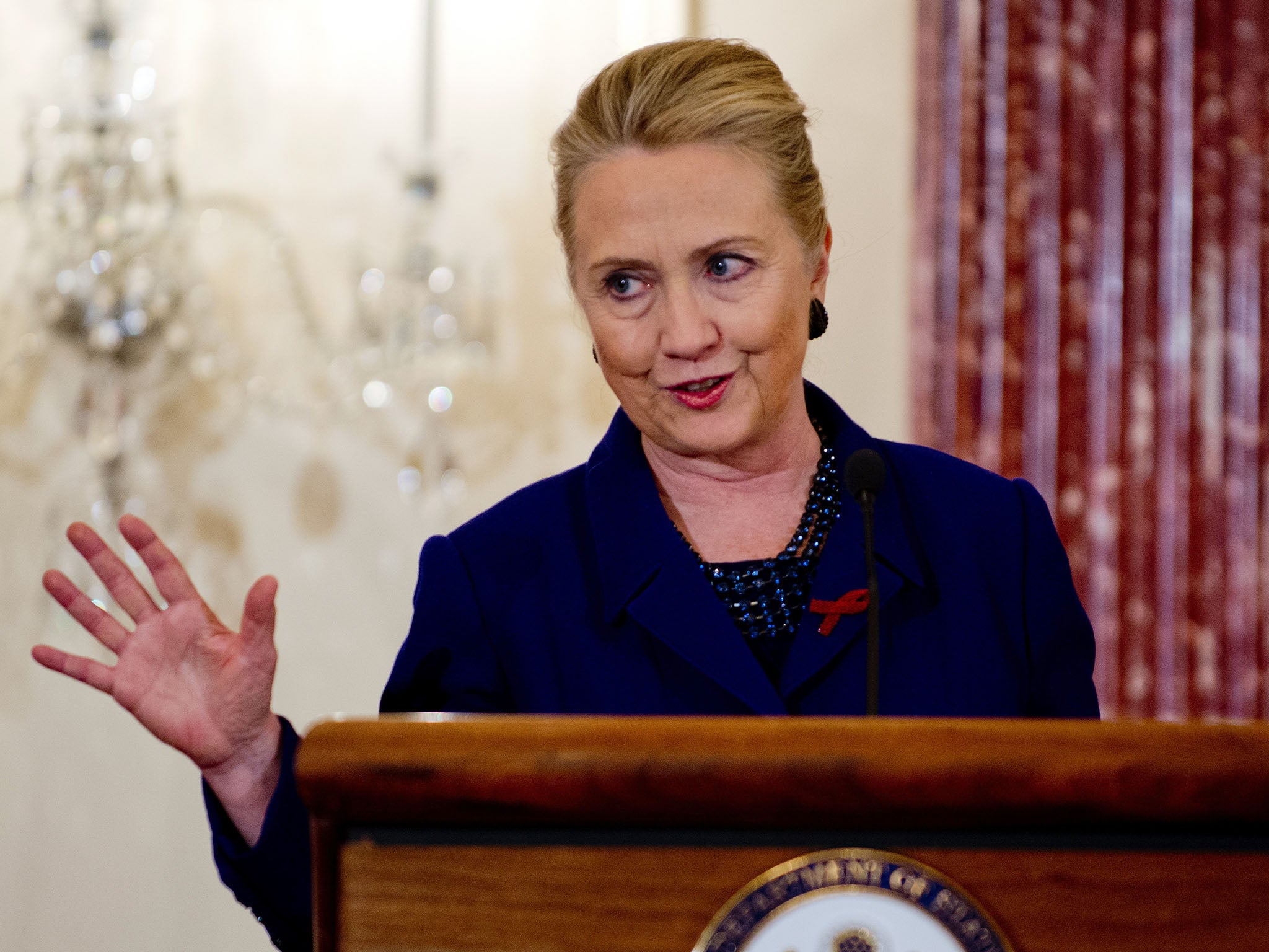 Hillary Clinton is visiting Stormont