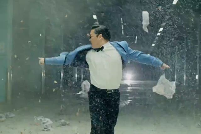 Psy does "Gangnam Style"