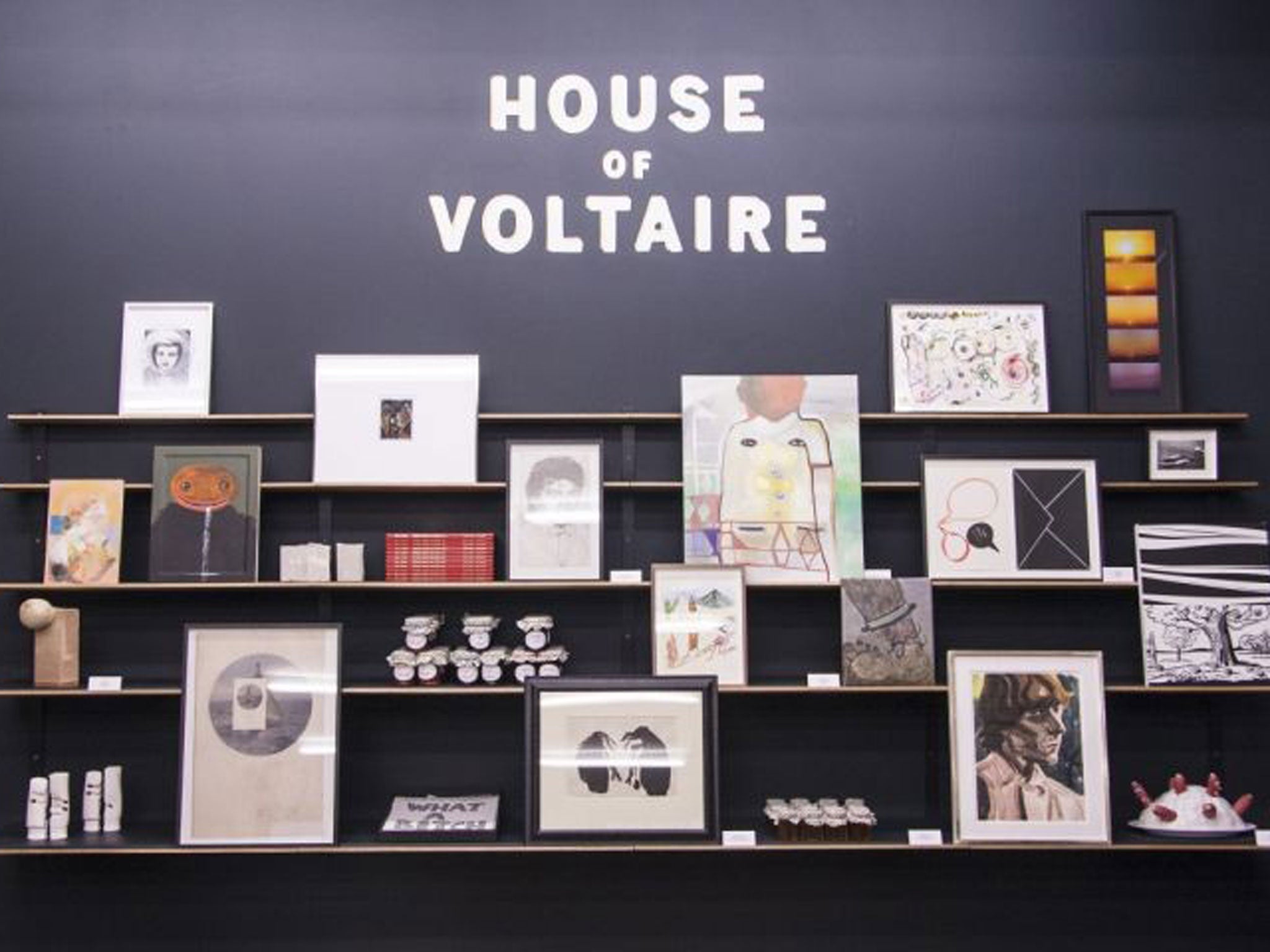 Pay a visit to the House of Voltaire pop-up shop between now and 15 December and you could find a well-known artist manning the tills. Limited-edition prints from £100, studiovoltaire.org