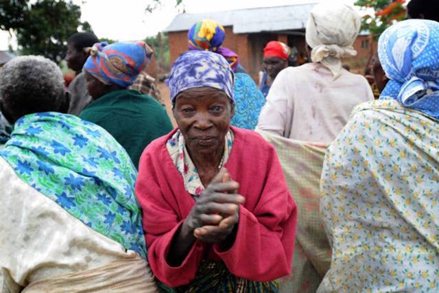 Elderly women in Kasarika, a village with one of the highest rates of HIV in Malawi