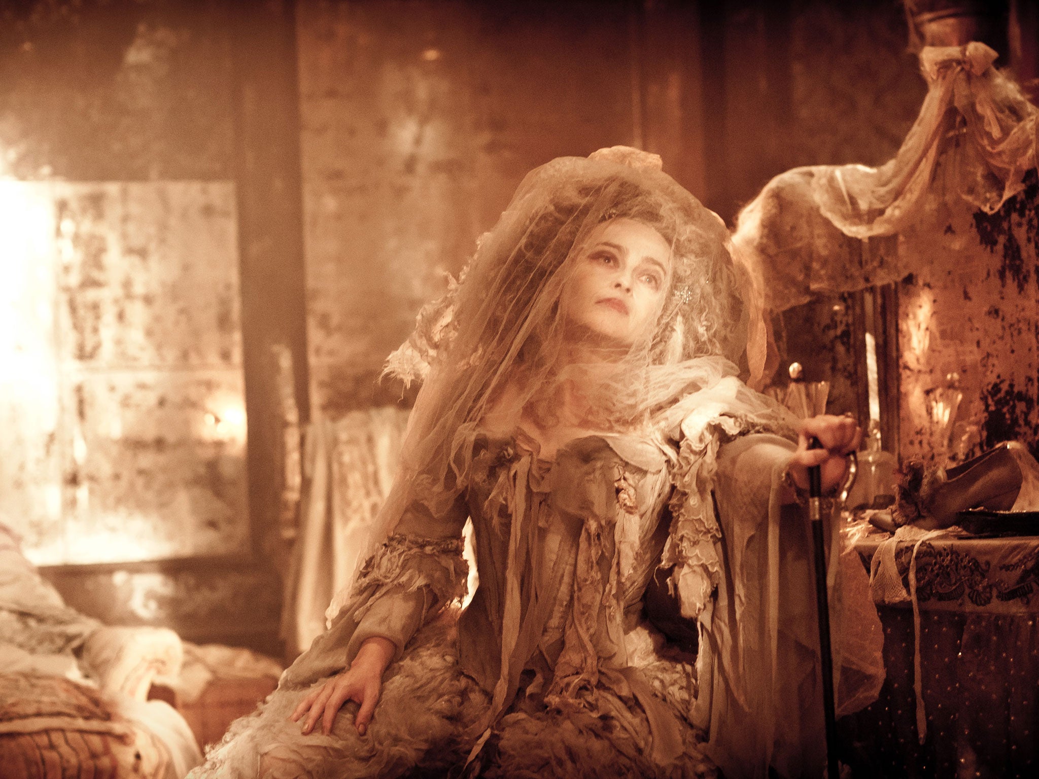 Picture of health: Helena Bonham Carter as a bonny Miss Havisham