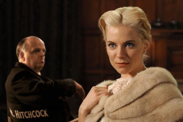 Hitch trials: Toby Jones as Alfred Hitchcock and Sienna Miller as the actress Tippi Hedren