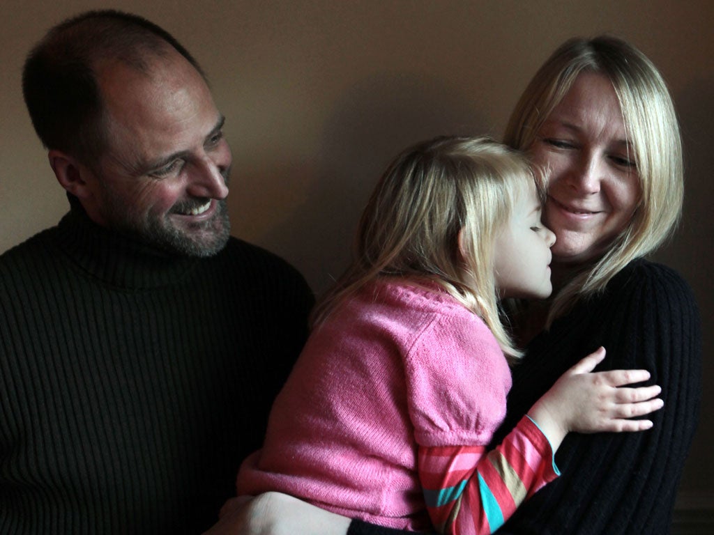 Survivor: Simon Beale, Debbie Bolton and their daughter Ellie, who needed a heart transplant