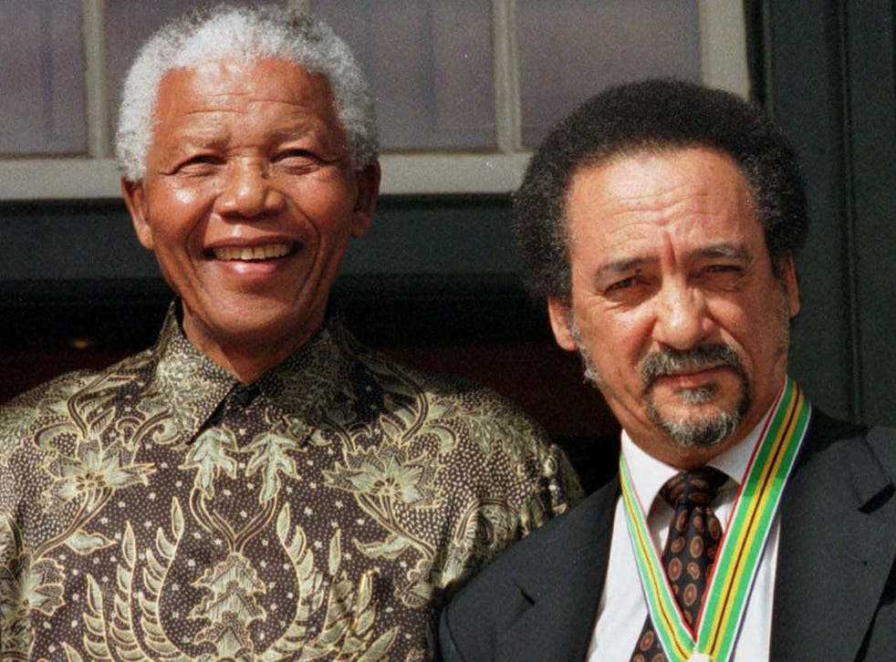 Indispensable: Gerwel, right, with Nelson Mandela in 1999