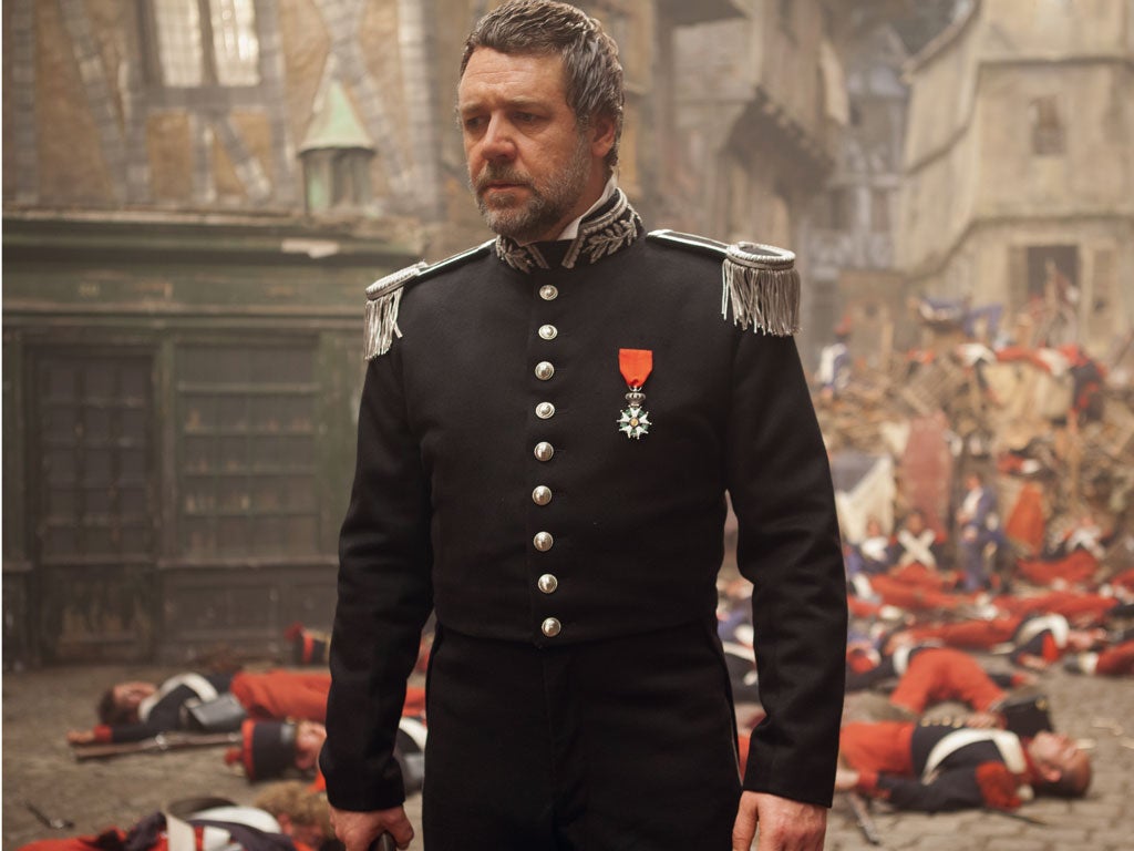 Russell Crowe in 'Les Miserables'. Running time: 160 minutes