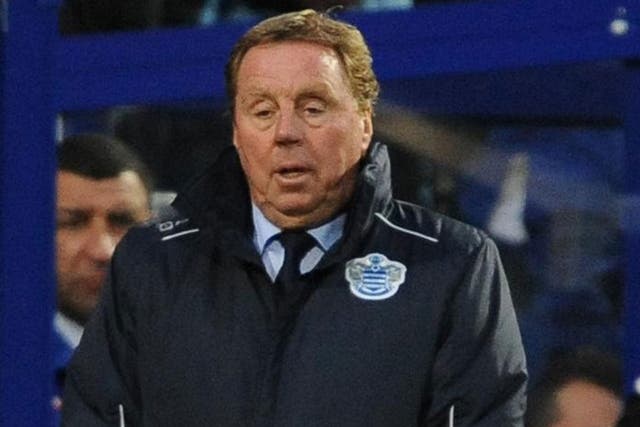 Harry Redknapp shows his frustration at QPR’s failure to win