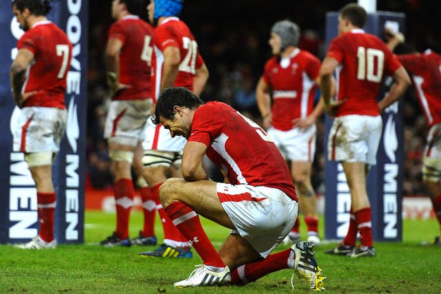 Mike Phillips shows the anguish of Wales’ narrow defeat by Australia