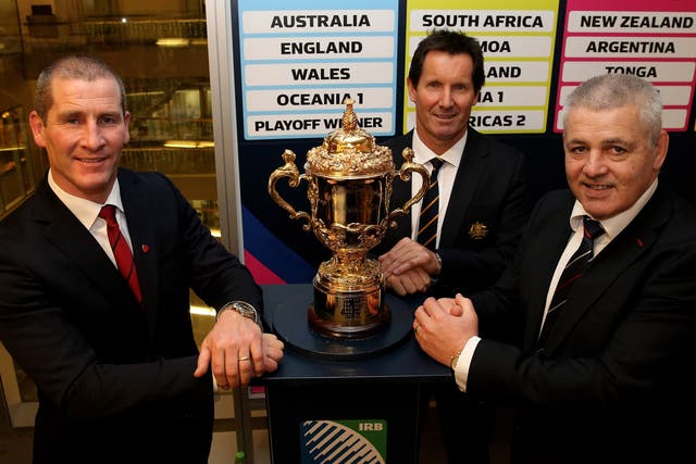 England’s Stuart Lancaster, Australia’s Robbie Deans and Wales’ Warren Gatland after yesterday’s draw