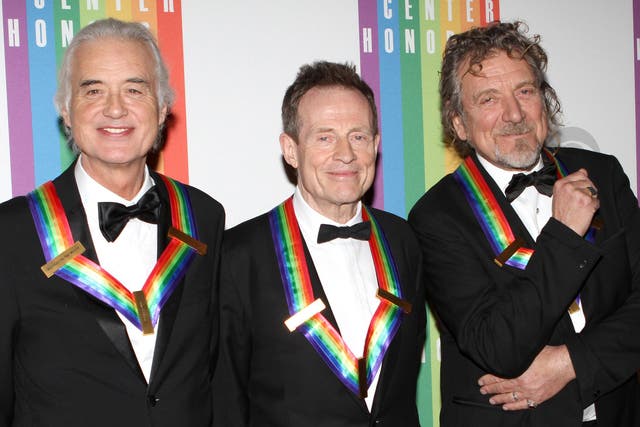 Robert Plant, Jimmy Page and John Paul Jones at the Kennedy Center awards